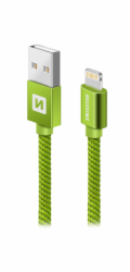 Swissten Datový Kabel Textile Usb / Lightning 2,0 M Zelený
