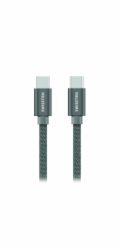 Swissten Datový Kabel Textile USB-C / USB-C 1,2 M Šedý
