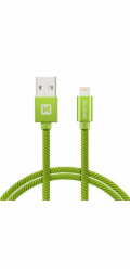 Swissten Datový Kabel Textile Usb / Lightning 1,2 M Zelený