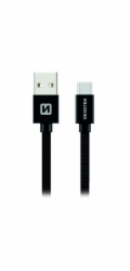Swissten Datový Kabel Textile Usb / Usb-C 3,0 M Černý