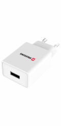 Swissten Síťový Adaptér Smart Ic 1X Usb 1A Power + Datový Kabel Usb / Type C 1,2 M Bílý