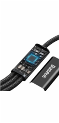 Baseus Rapid Series nabíjecí/datový kabel 3v1 USB-C/ (microUSB + Lightning  PD 20W + USB-C) 1.5m černá
