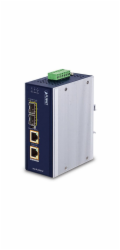 Planet IGUP-2205AT PoE++ konvertor 802.3bt, 2x 1000Base-T, 2x SFP 100/1000Base-X, dual power 12-56VDC, -40 až 75st.