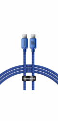 Baseus CAJY000603 Crystal Shine Series Datový Kabel USB-C - USB-C 100W 1,2m Blue