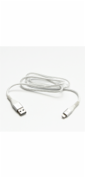 Kabel USB kabel USB kabel (2.0), USB A M - Apple Lightning C89 M, 2M, MFI Certifikát, 5V/2.4a, bílé, logo, krabice, nylonový cop, kryt hliníku