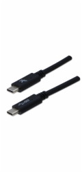 Logo kabelu USB USB-C - USB-C 1 m Černá