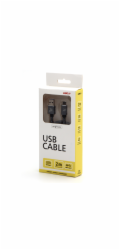 Logo kabelu USB USB-A - USB-C 2 m šedý
