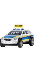 Policejní rádio s Mercedesem 4x4