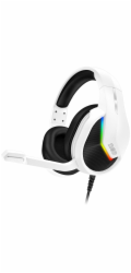 CONNECT IT NEO herní sluchátka s mikrofonem, 1xJack(4pin)+USB+ adaptér 2xJack, BÍLÁ