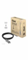 Club3D kabel USB-C na HDMI, 4K120Hz 8K60Hz HDR10 s DSC1.2, Aktivní kabel, M/M, 3m