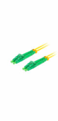 LANBERG optický patch cord SM LC/APC-LC/APC duplex 5m LSZH G657A1 průměr 3mm, barva žlutá  