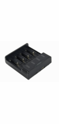 GEMBIRD Ni-MH + Li-ion Fast Battery Charger, black