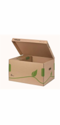 LEITZ Esselte ECO archivační kontejner s víkem, na krabice 80/100 mm, hnědá