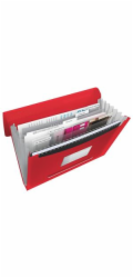 Esselte aktovka na dokumenty s přihrádkami VIVIDA, červená