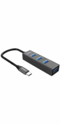 PremiumCord 5G SuperSpeed USB Hub Type C na 4x USB 3.2 Gen 1