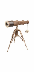 RoboTime 3D dřevěné mechanické puzzle Pirátský dalekohled