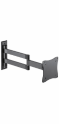 Neomounts FPMA-W830BLACK/Držák displeje/na stěnu/10-27"/sklopný/3 čepy/VESA 100X100/nosn. 12kg/černý