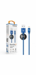 ALIGATOR PREMIUM Datový kabel 2A, Lightning modrý