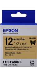 EPSON POKLADNÍ SYSTÉMY Epson zásobník se štítky – saténový pásek, LK-4KBK černá / zlatá, 12 mm (5 m) C53S654001 Epson zásobník se štítky – saténový pásek, LK-4KBK černá / zlatá, 12 mm (5 m)