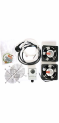 XtendLan Ventilace pro nástěnné rozvaděče, termostat, 2 ventilátory,napáj.kabel, spoj. materiál