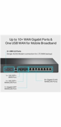 TP-Link ER8411 OMADA VPN router (2xSFP+(1xWAN,1xWAN/LAN),1xSFP WAN/LAN,8xGbELAN/WAN,1xConsole,2xUSB3.0)