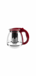 Lamart LT7074 Konvice na čaj VERRE 1,5 l, červená
