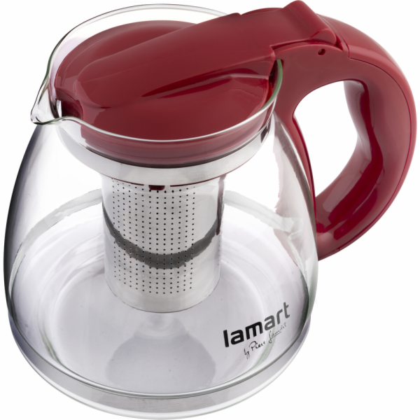 Lamart LT7074 Konvice na čaj VERRE 1,5 l, červená