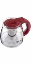 Lamart LT7074 Konvice na čaj VERRE 1,5 l, červená