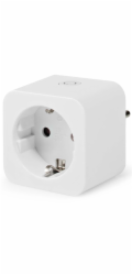 NEDIS Wi-Fi chytrá zásuvka/ měřič výkonu/ 16A/ typ F/ Android/ iOS/ Nedis® SmartLife/ bílá