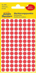 Avery Zweckform ŠTÍTEK ZF 3589 VYJMUTE KOLEČKA PRO OZNAČENÍ ČERVENÁ. - 3589