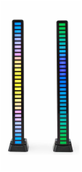 NEDIS LED herní světlo/ napájení z baterie/ pro notebook/ stolní provedení/ RGB/ USB-A/ černé