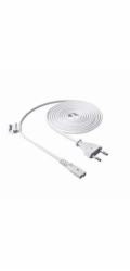 Akyga napájecí kabel 1.5m/250V/CEE 7/16-IEC C7 - bílá