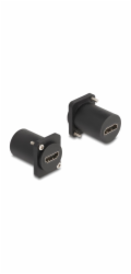 Delock Modul Typu D, ze zásuvky HDMI 8K 60Hz na zásuvku se šroubky, černá