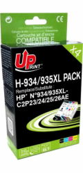 Inkoust UPrint H-934, 935XL / C2P23AE, CP24AE, CP25AE, CP26AE, No.934XL, No.935XL, (černá, azurová, purpurová, žlutá)