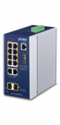 Planet IGS-4215-8UP2T2S Planet IGS-4215-8UP2T2S průmyslový L2 PoE switch 10x 1Gb, 2x SFP 1Gb, 802.3bt 360W, IP30, -40 až 75°C, 48-54VDC