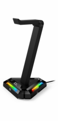 Genius GX-UH100 GENIUS GX-UH100/ stojan na headset/ RGB/ USB hub (2x USB, 2x USB-C)