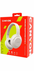 CANYON headset BTHS-3, USB-C, BT V5.1 JL6956, baterie 300mAh až 15h, 20Hz-20KHz, béžová (slonová kost)
