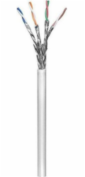 Neutrální kabel S/FTP, Cat.6, 305 m, dvojité stínění, CCA, šedý
