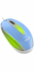 Genius DX-Mini 31010025406 GENIUS DX-Mini Baby Blue/ drátová/ 1000 dpi/ USB/ modrá/ RGB LED