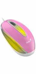 Genius DX-Mini 31010025407 GENIUS DX-Mini Sakura Pink/ drátová/ 1000 dpi/ USB/ růžová/ RGB LED