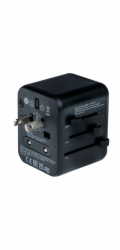 Verbatim Cestovní adaptér UTA-02 49544 pro 180 zemí, 20W nabíječka, QC 3.0. 1x USB-C, 1x USB-A