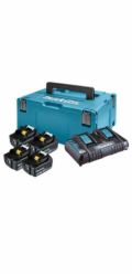 Makita 198091-4 sada Li-ion LXT 18V 4ksBL1860B+1ksDvojnabíječkaDC18RD+1ksMakpac