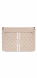 Guess PU 4G Printed Stripes Computer Sleeve 16" růžový Guess 4G Printed Stripes Computer sleeve je perfektní obal pro notebook s úhlopříčkou displeje až do 16"