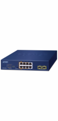 Planet PoE switch 8x1Gb + 2xSFP 1Gb, PoE 180W, 2x 802.3bt + 4x 802.3at