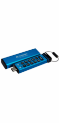 Kingston Ironkey Keypad 200C/16GB/USB 3.0/USB-C/Modrá