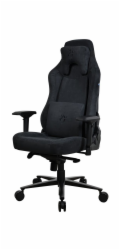 AROZZI herní židle VERNAZZA Supersoft Pure Black/ látkový povrch/ černá
