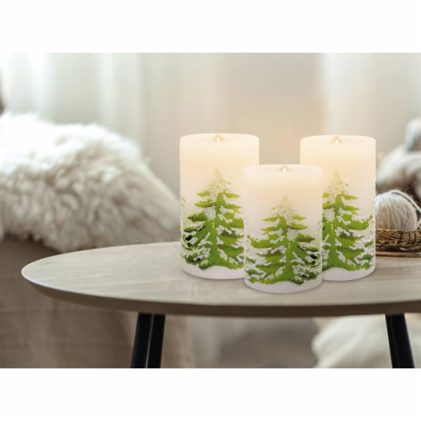 Vosková LED svíčka MOON IN THE ROOM ML45 sada 3ks