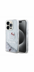 Hello Kitty Liquid Glitter Electroplating Head Logo Zadní Kryt pro iPhone 13 Pro, průhledná Představujeme vám prémiový kryt Hello Kitty - dokonalá kombinace stylu, ochrany a pohodlí pro váš telefon!