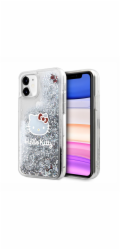 Hello Kitty Liquid Glitter Electroplating Head Logo Zadní Kryt pro iPhone 11, průhledná Představujeme vám prémiový kryt Hello Kitty - dokonalá kombinace stylu, ochrany a pohodlí pro váš telefon!