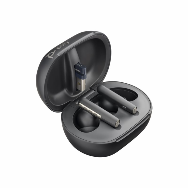 Poly Voyager Free 60+ bluetooth headset, BT700 USB-C adap...